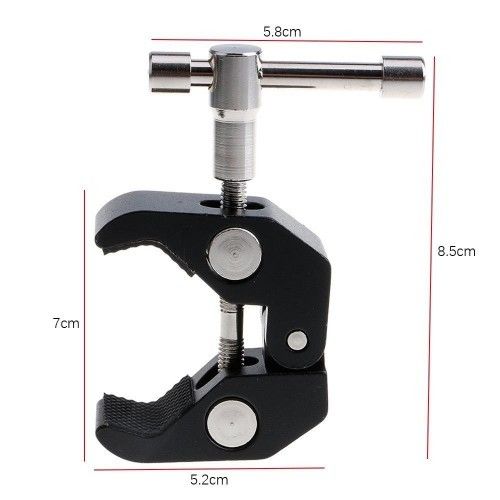 1/4 - 3/8 Thread Super Clamp Crab Plier Clip