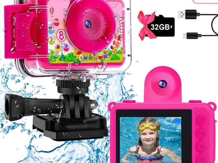Kids Underwater Camera Boys - Kids Video Camera Waterproof 1080P HD Children Camcorder Digital Camera for Boy Holidays Birthday Toys Gifts MULTIPLE COLOURS AVAILABLE, SEE PHOTOS (FREE POSTge)