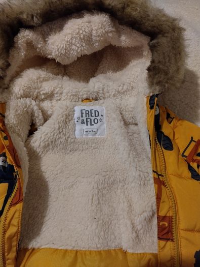 Waterproof Warm Fleece lined hooded SnowSuit & Mitten set