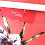 NEXT Coral Floral Summer Dress Sz 18UK (Fit 16-20UK) Image 4