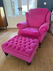 Finline Alexander Armchair and Footstool