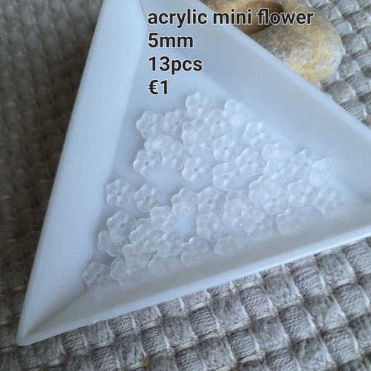 Acrylic flower beads.