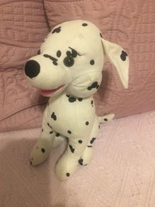 Dalmatian dog soft toy.