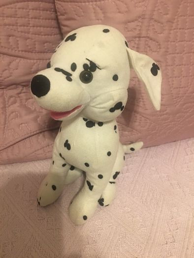 Dalmatian dog soft toy.