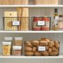 Brand New mDesign Set of 4 Metal Storage Boxes Organiser Box with Label Space for Kitchen, Pantry, etc. Compact and Universal Wire Storage Basket Matte Black Image 3
