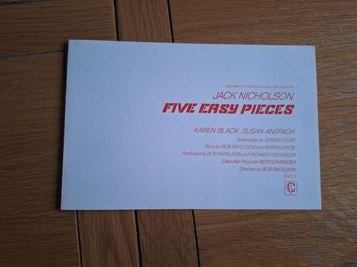 1970 Five Easy Pieces Pressbook Press Kit Photos Jack Nicholson