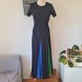 VINTAGE 1960s designer Polly Peck mod wool maxi dress M 10 12 Made in England Image 9