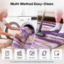 Rugs Living Room 180x270cm Large Rug for Living Room, Machine Washable Non-Slip Carpet, Soft Fluffy Pile Area Rug for Bedroom Kids Room Nursery Home, Tie-Dyed Purple Image 8