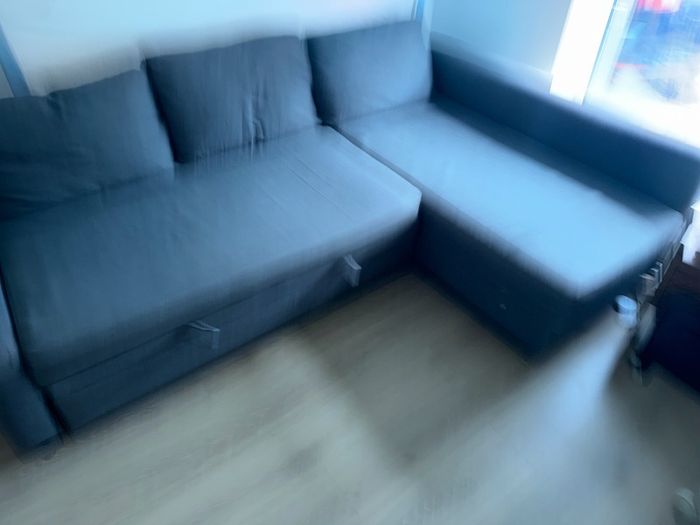 IKEA Corner sofa FRIHETEN Corner sofa-bed with storage, Skiftebo dark grey