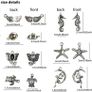 120PCS Wholesale Bulk Lots Jewelry Making Silver Charms Mixed Smooth Tibetan Silver Metal Charms Pendants DIY for Necklace Bracelet Jewelry Making and Crafting (FREE POSTAGE) Image 6