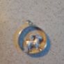 Sterling silver Vintage Round Chunky Pendant cut out design Aries the Ram Zodiac sign Image 4