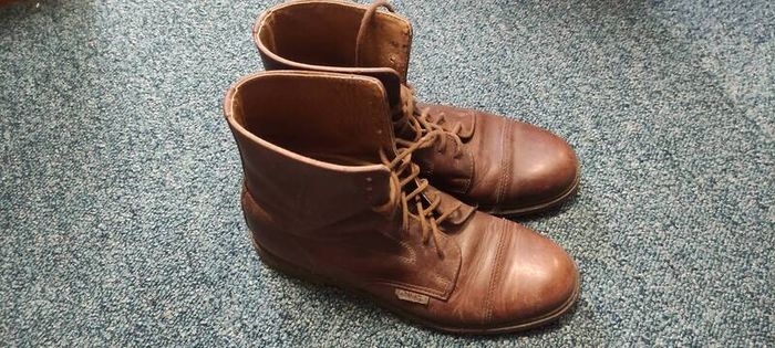Aigle tan leather ladies boots