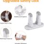 Door Level Lock (Upgraded), 2 Pack Child Safety Door Handle Lock with 3M Adhesive, Anti-Lockout Child Proof Locks for Bedroom, Bathroom, Kitchen Image 3