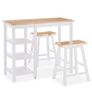 Bar Set 3 Pieces MDF White Image 4