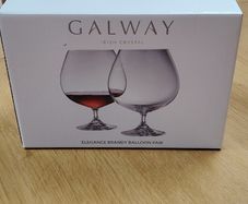 Brandy Glass pair