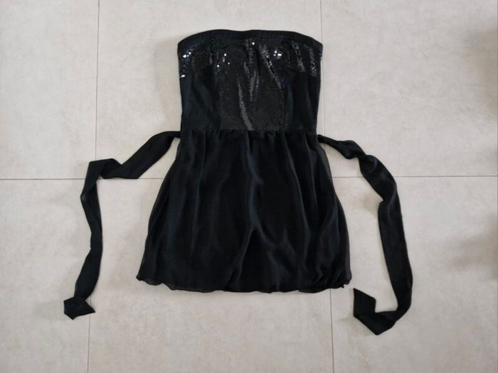 House Mini Dress / Long top black size M/L