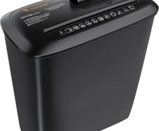 8 Sheet Strip Cut Paper Shredder, A4 Paper, Credit Card and CD/DVD Shredder for Home Use With 13L Wastebasket, Black (FREE POSTAGE)