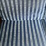 3 Seater Sofa Bed Blue Stripe Image 4