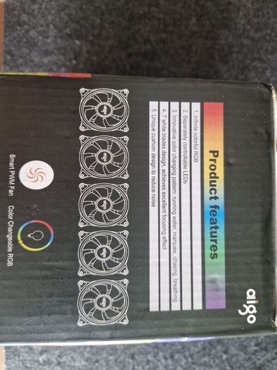aigo aurora c5 5 fans with fan controller