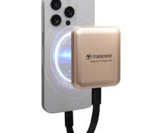 High Speed 1TB Transcend ESD420 Portable Magnetic SSD USB 20Gbps Type-C Magsafe (Champagne Gold)