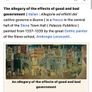 Print on board The allegory of good and bad government by Lorenzetti Image 8