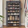 10-Tier Shoes Rack with Dustproof Cover, 28 x 88 x 160 cm, Shoe Storage Cabinet, Shoe Organiser, Shoe Stand Holds 40-50 Pairs of Shoes, for Living Room (FREE SHIPPING) Image 4