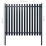 Fence Panel Anthracite 174.5x150 cm Powder-coated Steel Image 4