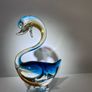 Murano style art glass swan with gorgeous colours Image 6