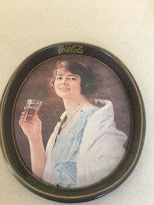 Coca Cola Metal Tray Year 1973