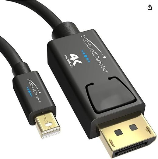 Mini DisplayPort to DisplayPort Cable 5 meters .  DisplayPort connector, Mini DisplayPort/Thunderbolt 1 & 2    other cables available not same brand Mini DisplayPort to HDM