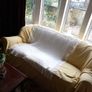 Off White Handmade Shawl/Throw Blanket 44" x 48" Unused Image 2