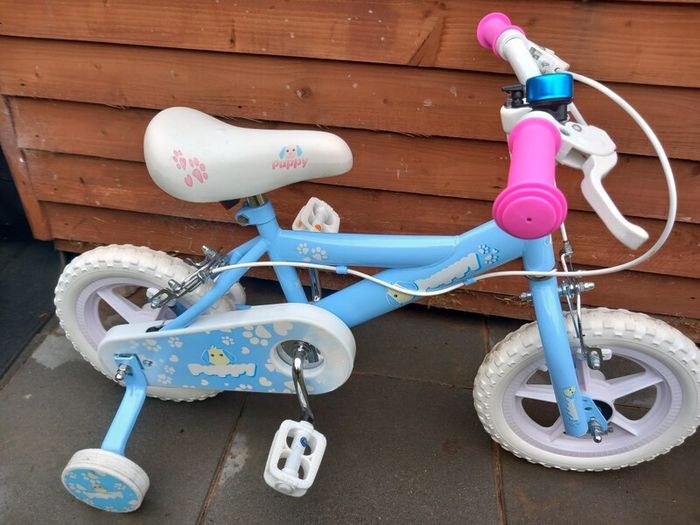 Kids puppy bike size 12 inch wheels