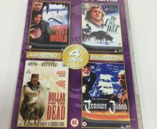 4 Adventure Films Includes Lost World, Call of the Wild, Treasure Island. Free Postage!