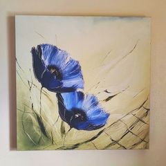 Wall Art Canvas - Poppy Flowers