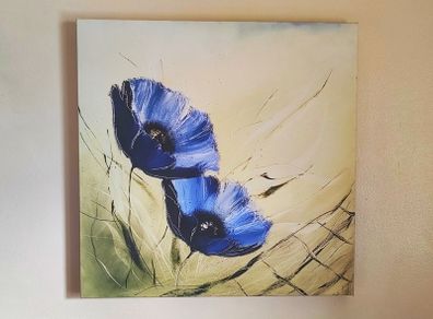 Wall Art Canvas - Poppy Flowers