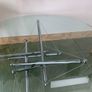 Vintage Mid century modern chrome and glass Theodore Waddell  coffee table Image 2