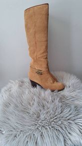 Tan suede wedge Boots