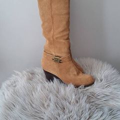 Tan suede wedge Boots