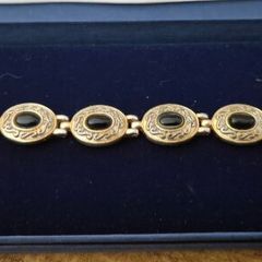 Vintage Black Stone Bracelet