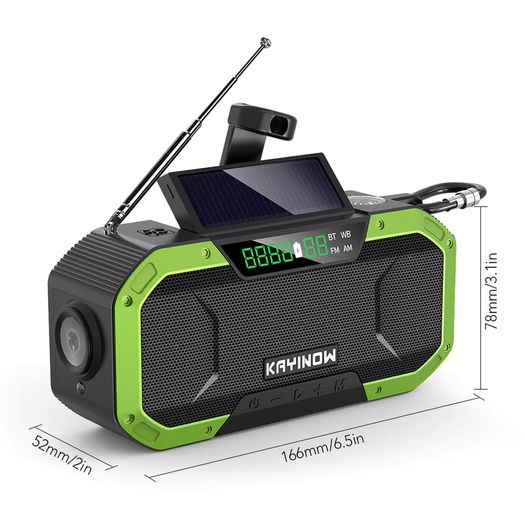 Emergency Solar Hand Crank Radio 5000mAh Power Bank Charger Flash Light Outdoor Camping Survival Radio outdoor survival