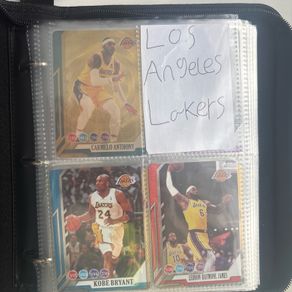 Basketball All Stars Card Binder Collection 159 Cards Gold Foil/Holo Style