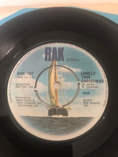 Mud Lonely This Christmas Vinyl Single 7 Inch