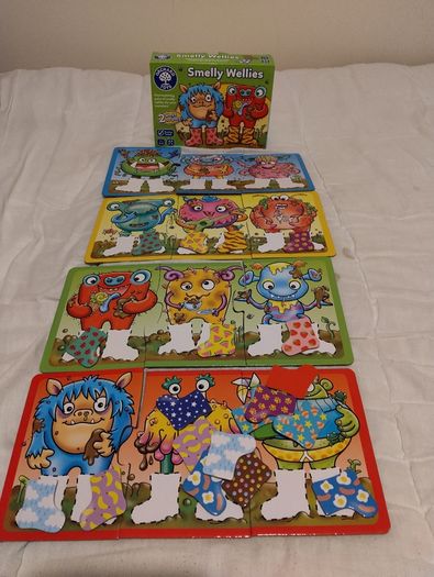 Orchard Toys Smelly Wellies matching game