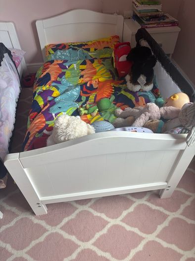 Nested Sorrento Cot Bed-White