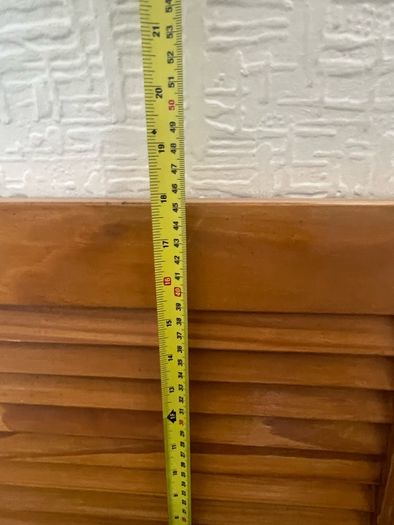 Solid timber louvre wardrobe doors
