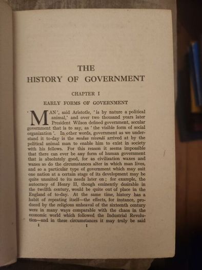 The History Of Government.  By Charles Petrie. Rare  First Edition 1929 Hardback In Good Condition. See Photos For Same.