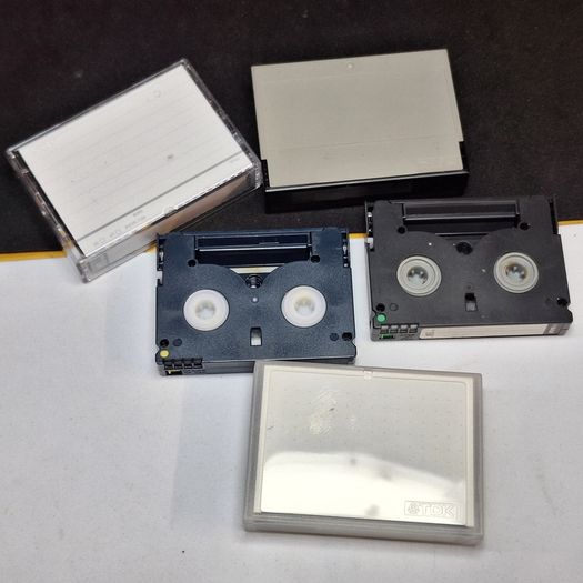 Mixed Lot of 5 Vintage MiniDV Camcorder Video Tapes - Sony, TDK, Maxell, BASF