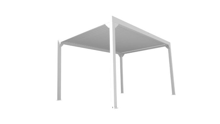 Pergolux Modern Pergola White 3x3x2.4m