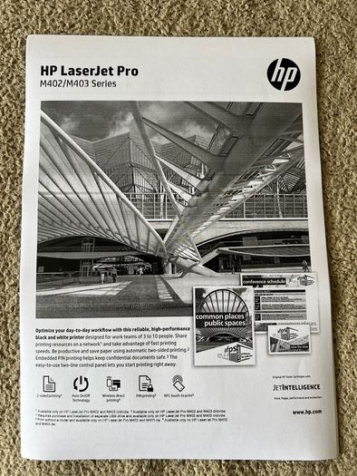 HP LaserJet Pro M402dne Professional Mono Laser Printer