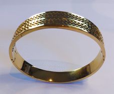 Gold-plated stainless Steel bracelet 28g New